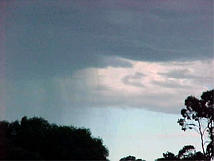 image of cumulonimbus clouds with rain