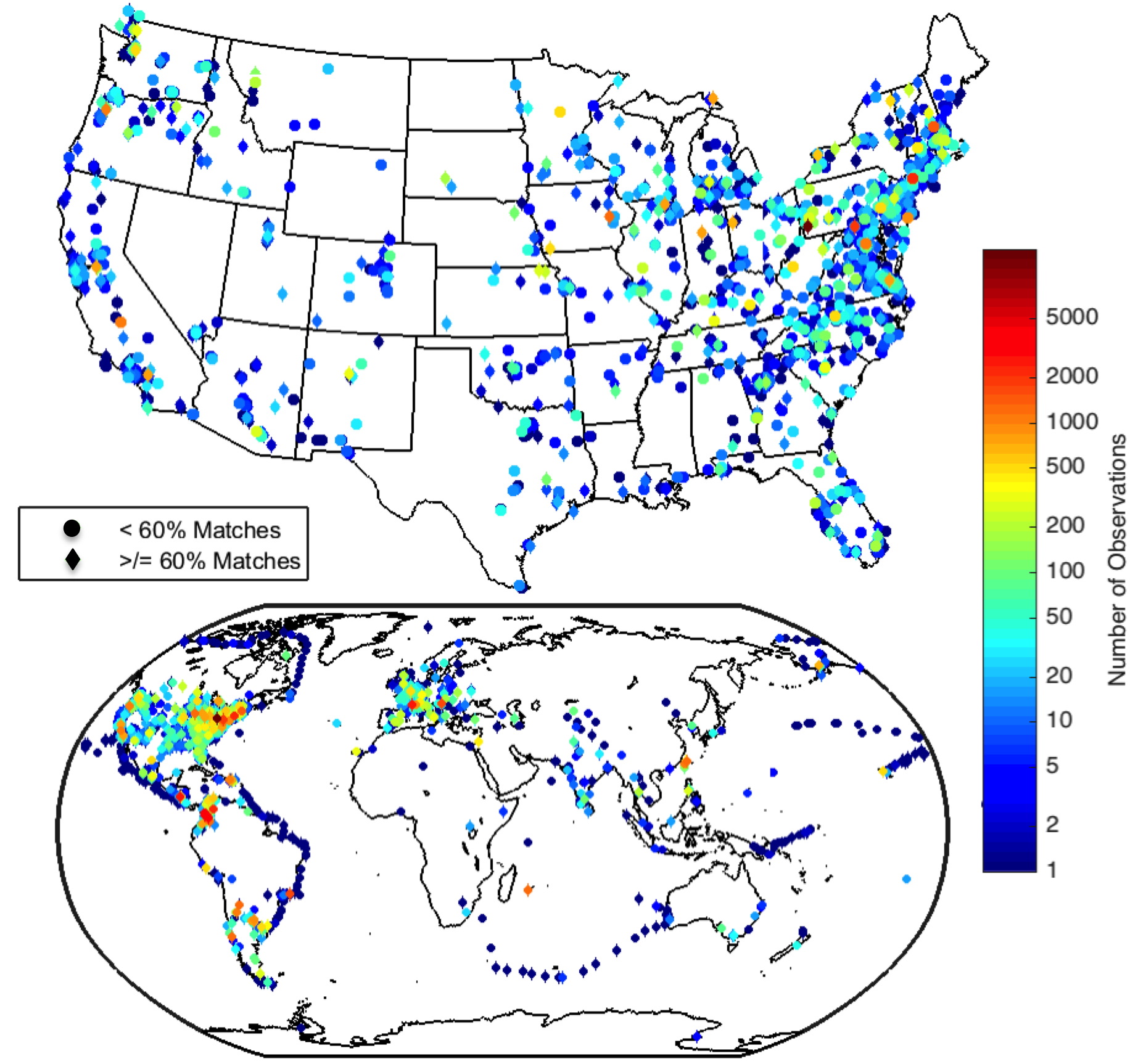 S'COOL Participant Maps